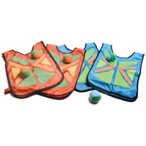 Joc coordonare, Prinde mingea cu corpul!, set 4 veste, BS Toys