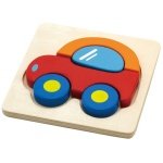Puzzle incastru din lemn Masinuta