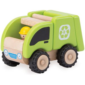 Camion de gunoi din lemn